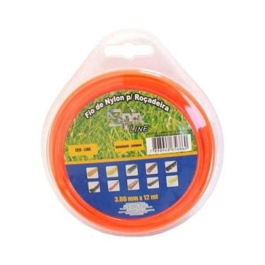 Imagem de Fio de Nylon 12 Metros 3,00mm Quadrado para Roçadeira Spin Blister Vul