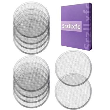 Imagem de Tampa de filtro de tela de aço inoxidável para pote de vidro de boca larga de 86 mm, tampa de peneira de broto de feijão de malha de boca para feijão, alfafa, brócolis - tampas de germinação - pacote