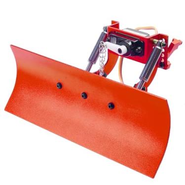 Imagem de TOOMOD 1/24 RC Aluminum Adjustable Snow Shovel/Snow Plow kit with 12G 180° Servo Motor Compatible with 1/24 Axial SCX24 Crawler Car Upgrade (Red)