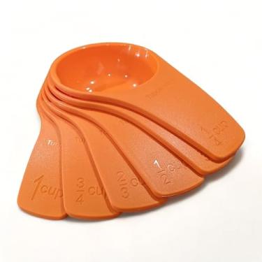 Imagem de Tupperware Conjunto de copos medidores de 15 cm laranja, varia