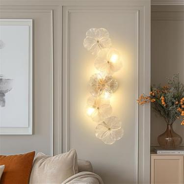 Imagem de Luminária de parede moderna e luxuosa com LED, estilo arte, para sala de estar, quarto, cabeceira, casa de campo, hotel, escada ou corredor (E D26H57CM)