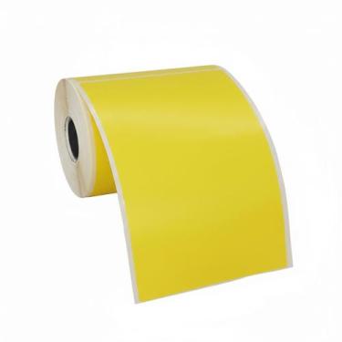 Imagem de Etiqueta Adesiva Couchê Amarela 100x150 (10x15) 38mts C/ 250 Etiquetas