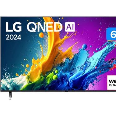 Imagem de Smart TV 65 Polegadas LG QNED 4K,  3 HDMI, 2 USB, ThinQ, Alexa, Preta - QNED80