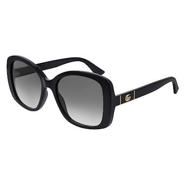 Imagem de Gucci Óculos de sol femininos, Preto, 56-18 - 145