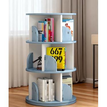 Imagem de Estante Giratória Livros, 3 Andares, 98 * 40CM, 360° Estante Giratória, Livro