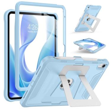 Imagem de Supveco Capa para iPad (A16) 11ª geração 11 polegadas 2025, iPad 10ª geração 10,9 polegadas 2022, capa protetora robusta de corpo inteiro com protetor de tela integrado, suporte duplo, azul gelo