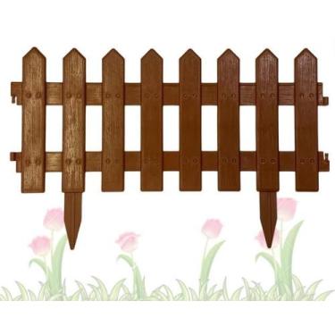 Imagem de 8 Cerquinha Jardim Plástico Horta Canteiro Piscina Faz 4,40m - globo, 