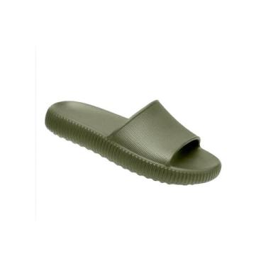 Imagem de Chinelo Masculino Nuvem 100% EVA Premium Ortopédico Ultra Confortável (Verde Militar, BR, Adulto, Faixa Numérico, 43, 44)