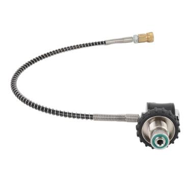 Imagem de SPYMINNPOO Adaptador de Gás de Aço Inoxidável, Encaixe DIN de 1 Libra a 20lb, Conector de Recarga de Cilindro para Equipamento de Tocha de Grelha de Mergulho