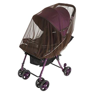 Imagem de Generic Malha Respirável da Proteção da Rede do do Carrinho de bebê Apropriada para Crianças e Bebês, Material Macio Poliéster, Branco (Cor Café)