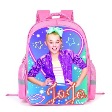 Imagem de Mochila escolar infantil Jojo Siwa Impressão 3D Oxford 29x15x40cm