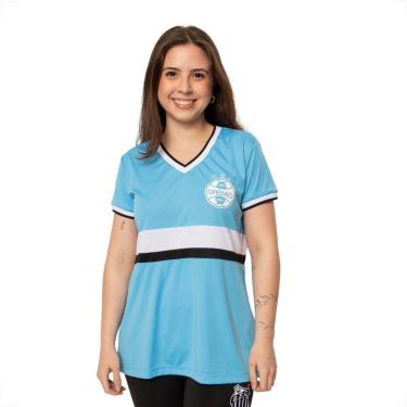 Imagem de Camiseta Feminina Grêmio Baby Look Esportiva Rumo à Gloria-Feminino