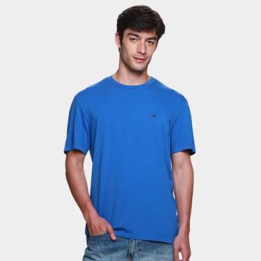 Imagem de Camisa Polo Slim Tommy Hilfiger Casual Masculina, Azul piscina, M