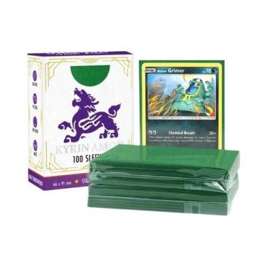 Imagem de Protetores De Cartas Premium Tamanho Padrão Para Pokémon TCG, MTG E Ca