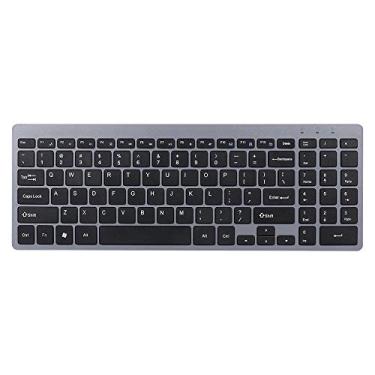 Imagem de Teclado Sem Fio 2 4G Ultra-fino Silencioso 95 Teclas para PC Notebook