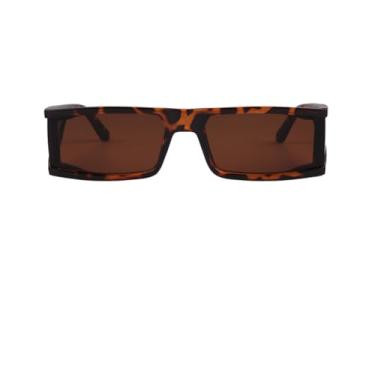 Imagem de HCHES Óculos de Sol Femininos Estilo Retrô com Armação em PC, Proteção UV400 e Lentes Laterais (3)