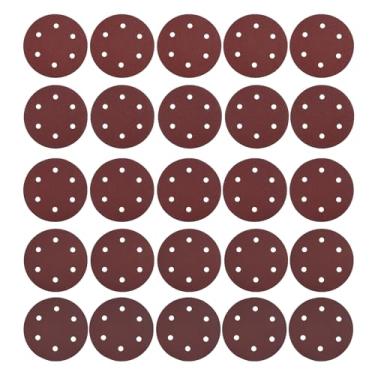 Imagem de CIADAZ 25 pçs 9 Polegada 6 furos gancho e laço discos de lixa adesiva lixa para lixadeira drywall 40 60 80 180 240 grãos