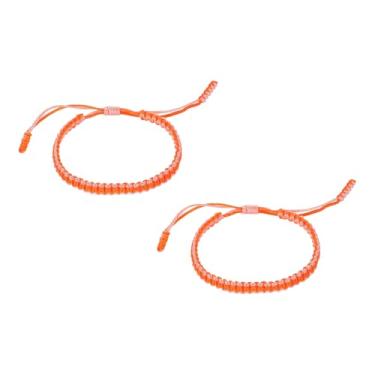 Imagem de PATIKIL Pulseiras trançadas feitas à mão, pulseiras de corda trançada ajustáveis, pulseiras tibetanas de proteção da sorte, One Size, Nylon, Sem Pedra Preciosa