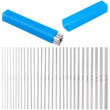 Imagem de SUNNYCLUE 1 caixa 30 tamanhos de anel de salto mandril kit de mandril para fabricação de mandril 0,4 mm a 5 mm aço inoxidável metal prata formando anéis ferramenta para fazer anéis para envolver fio