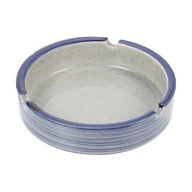 Imagem de LALAFINA Cinzeiro de cerâmica japonês exclusivo sob o vidrado decorativo suporte de cinzas compacto estilo vintage ornamento de mesa para fumantes e uso interno e externo