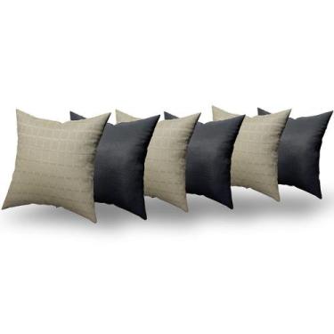 Imagem de Almofadas Decorativas 6 Unidades Com Ziper e Refil Silicone - RT MAGAZ