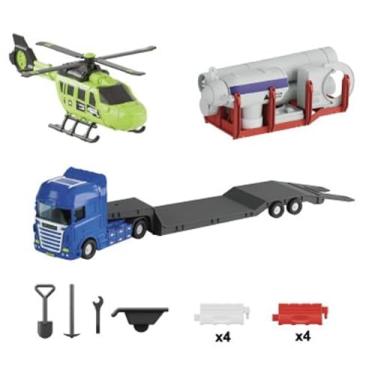 Imagem de Conjunto Gerador Eólico, Helicóptero e Veículo de Transporte, Vital Kids Educativo