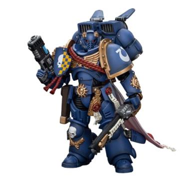 Imagem de JOYTOY Warhammer 40K Space Marines Ultramarines Captain with Jump Pack 1:18 Scale Action Figure Mecha Joy Toy Collection Model 4.8 inch