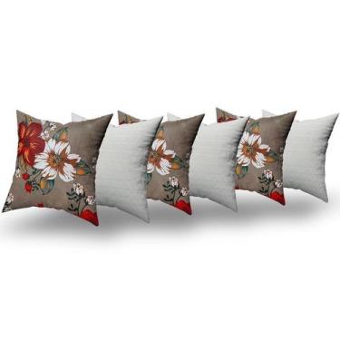 Imagem de Almofadas Decorativas 6 Unidades Com Ziper e Refil Silicone - RT MAGAZ
