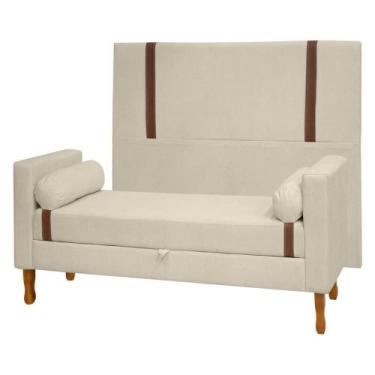 Imagem de Cabeceira e Calçadeira Baú Box Casal King Size 195cm Bouclê - SOFA STO