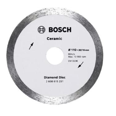 Imagem de Disco Diamantado Ceramic Liso 110X2016 2608615231000 - Bosch