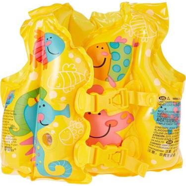 Imagem de Boia Colete Infantil Peixinhos Amarelo 59661 Intex