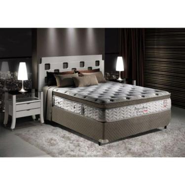 Imagem de Conjunto: box + colchão herval imperatore molas ensacadas casal 1,38x1