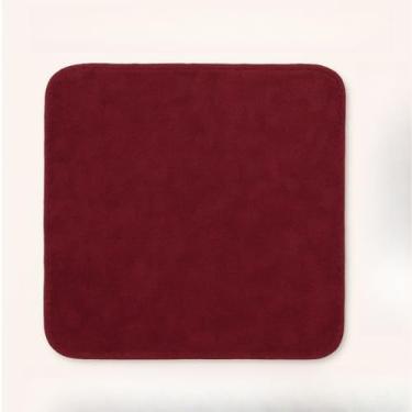 Imagem de Kit 10 Panos de Microfibra Multiuso 35x35cm para Limpeza de Cozinha, Vidros, Mesa e Uso Geral (Vinho,10)