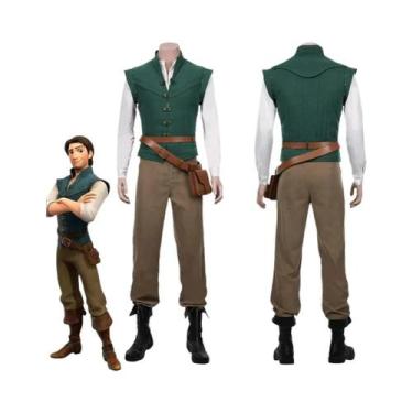 Imagem de Fantasia De Cosplay Adulto Flynn Rider Rapunzel De a Rapunzel E O Feit