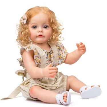 Imagem de Bebe Reborn Menina Boneca Clara 100 Silicone - PRO BABY