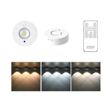 Imagem de Spotlight LED RGB Sem Fio Para Abaixo Do Armário, Recarregável, Regulá