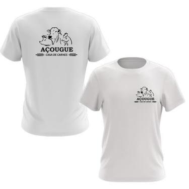 Imagem de Camiseta Açougue - Estampa Norte, G2, Cinza chumbo