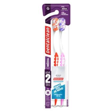 Imagem de Dentalclean escova dual media leve 2 pague 1