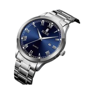 Imagem de Relógio De Quartzo Masculino Minimalista À Prova d'Água Que Brilha No 