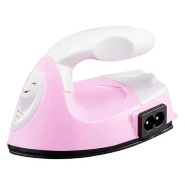 Imagem de Baoblaze Ferro Elétrico Portátil Multifuncional Fácil de Usar, Prático e para Roupas, Artesanato e Projetos DIY Premium Compacto, Rosa