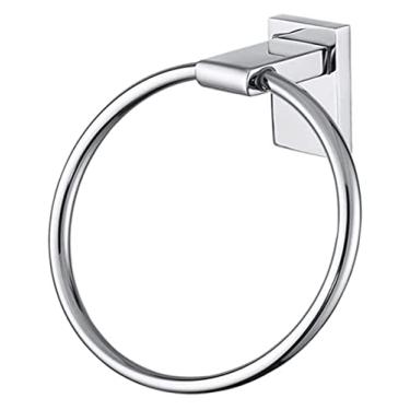 Imagem de 3FLQOOPP Toalheiro pequeno toalheiro suporte de toalha de mão prateleiras de toalha, acabamento cromado polido barras de toalha cabide de toalha acessórios de banheiro para banheiro