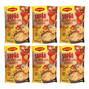 Imagem de Kit C/6 Sopão Maggi Galinha C/legumes 200g
