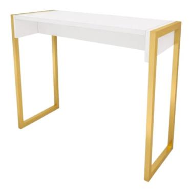 Imagem de Aparador mesinha industrial cantinho do cafe de luxo para entrada quarto