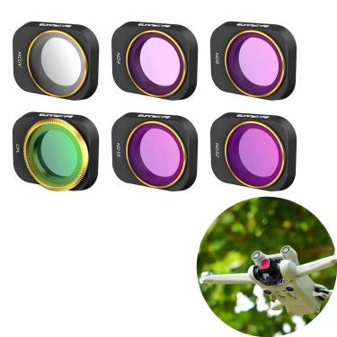 Imagem de Kit de Filtros ND4/8/16/32 + MCUV + CPL para Drone DJI Mini 3 Pro