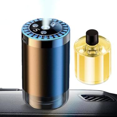 Imagem de Ambientador inteligente de – umidificador inteligente USB – Difusor portátil de luz estrelada com LED de 7 cores para ambientes internos, quartos, barracas, carros, banheiro, estúdio, viagens