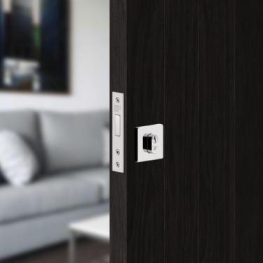 Imagem de Fechadura Trava Auxiliar 4140 Tetra chave Roseta Quadrada Cromada 40mm