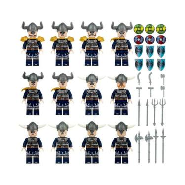 Imagem de Conjunto De Blocos De Montar Boneco Viking Infantil M8168 Com Acessóri
