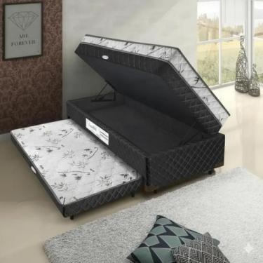 Imagem de Cama Box Conjugada Solteiro Espuma D33 macia alta qualidade auxiliar b