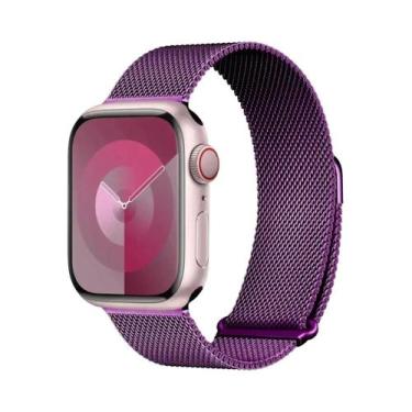 Imagem de Pulseira Milanese De 40mm 41mm 44mm 45mm 46mm Para Apple Watch Série 1