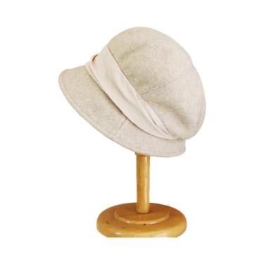Imagem de Chapéu Bucket Feminino De Lã Para Outono/Inverno, Estilo Japonês Retrô